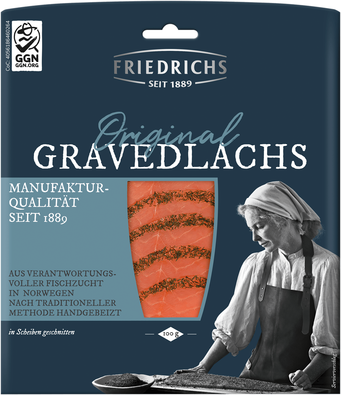 Friedrichs Atlantik Gravedlachs 100g